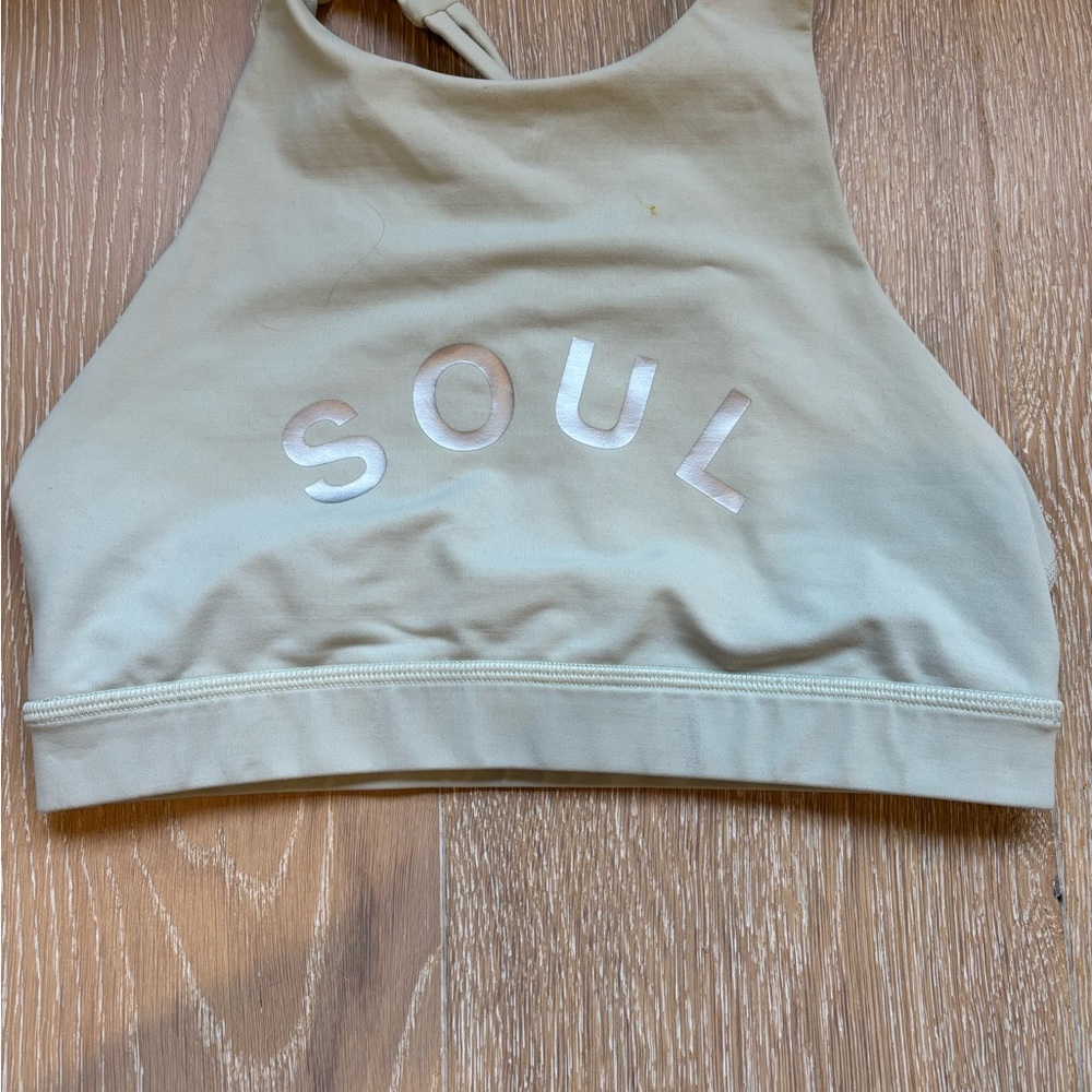 lululemon athletica Cream Sports Bra